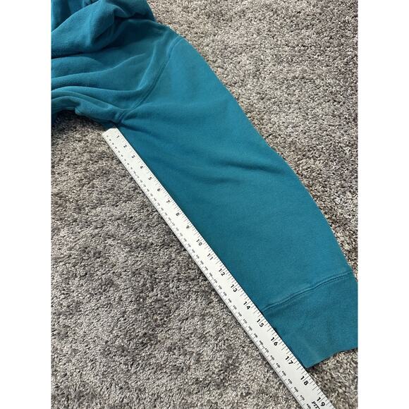 Y2K AEROPOSTALE L Since 87 TEAL Pullover CURSIVE SPELLOUT HOODIE SWEATSHIRT - Picture 12 of 12